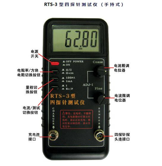四探针测试仪 便携式TZH24/RTS-3