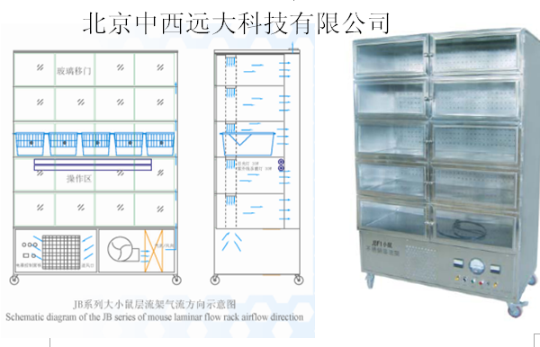 不锈钢小鼠负压层流架JV222-JBF1