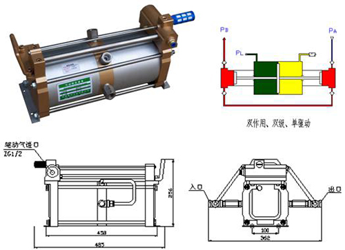 气动气体增压泵KM1-DTE02B