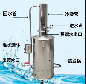 断水自控蒸馏水器/不锈钢电热蒸馏水器/蒸馏水机/蒸馏水发生器/蒸馏水器 10L YAZD-10L