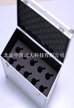 食品检测采样箱箱体/多功能铝合金吸收瓶采样箱箱体 中西器材 M371193