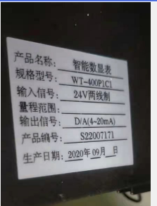 智能数显表TS133-WT-400P1C1