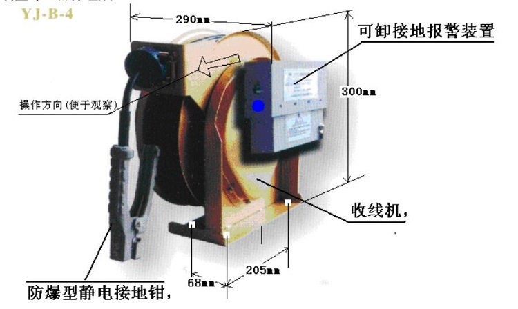 自动收线接地仪（防爆证）GL05-YJ-B-4