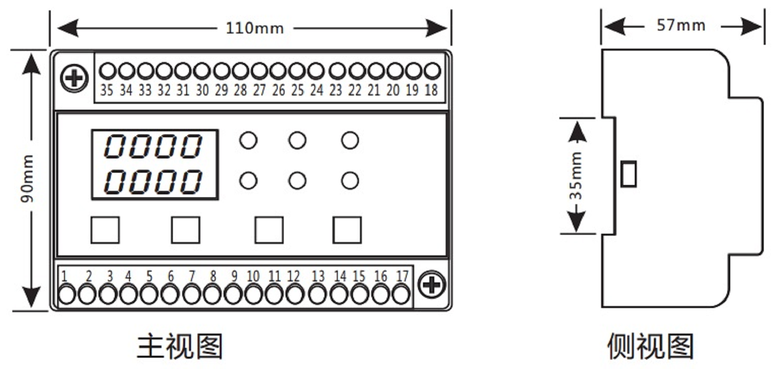 消防设备电源监控器(双电压电流信号传感器)RFPM1-2AVI