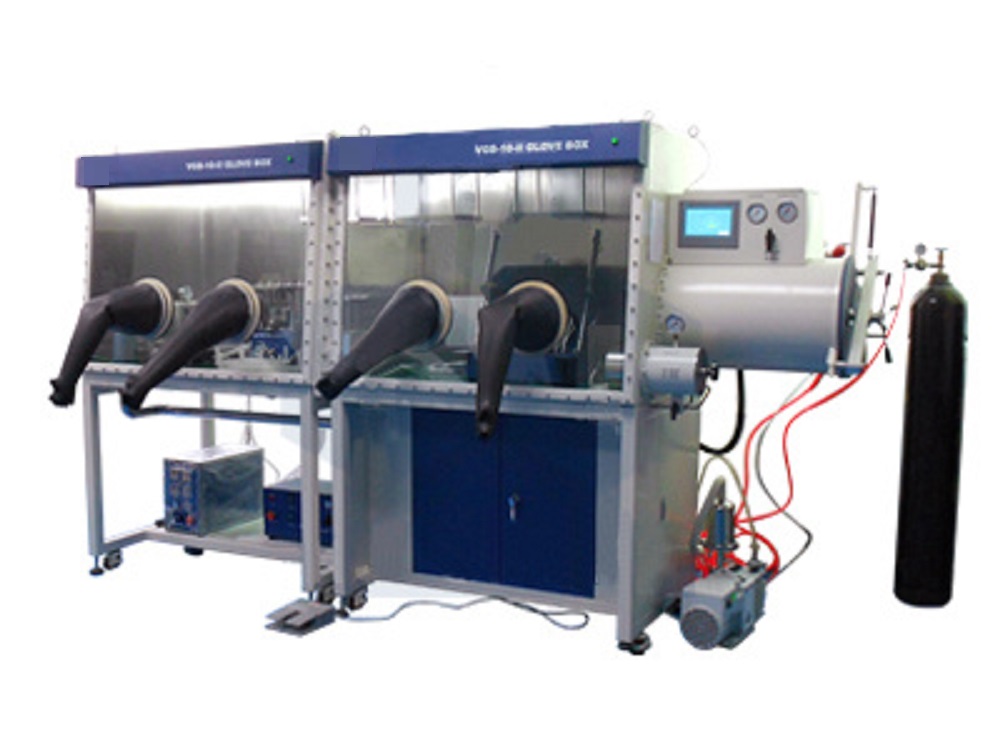 双工位手套箱/双节双面四工位手套箱/双工位不锈钢手套箱VGB-10-II
