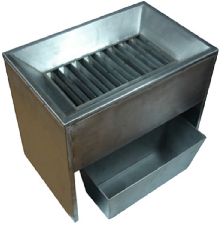 横格式分样器（小号，铁板喷塑，凹槽数量：16 格）（器材）M143810-HGT-I