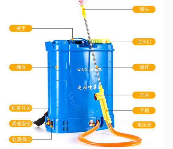背负式可调电动喷雾器20L MM99-WBD-20