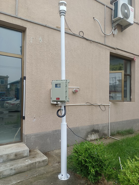 气象实时采集系统超声波型/气象站（5参数，市政供电，RS485传输）ZK-CS