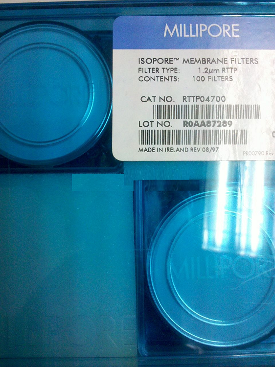 进口混合型纤维树脂Millipore滤膜（配件）100张/盒MCE .45UM WH PL 47MM