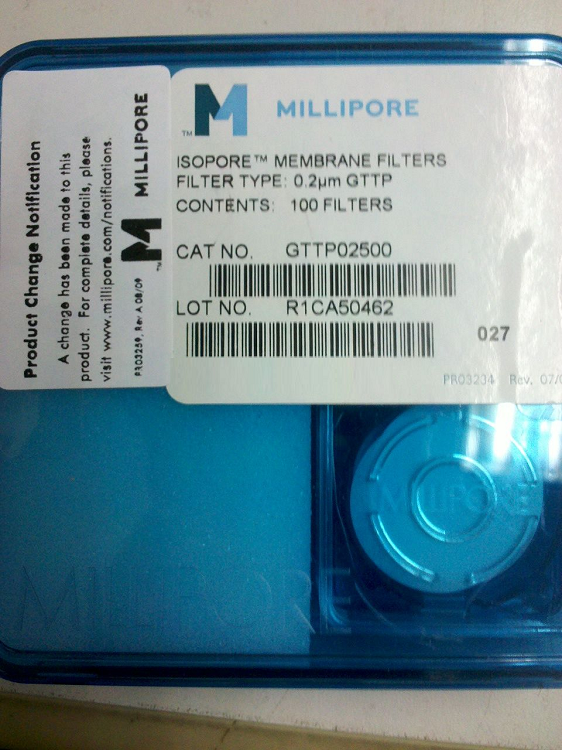 进口混合型纤维树脂Millipore滤膜（配件）100张/盒MCE .45UM WH PL 47MM