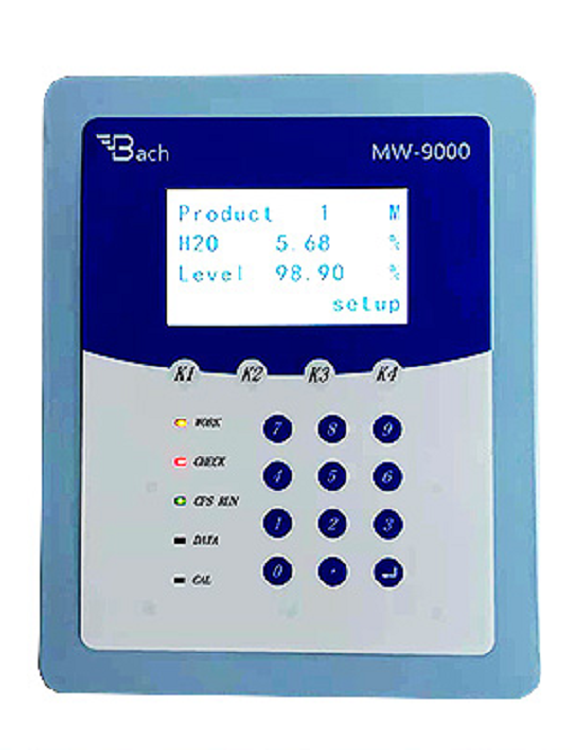 德国BACH（巴赫）在线微波水分仪（主机箱/探头都加箱，高度补偿探头无箱，带平均值输出功能）MW-9000