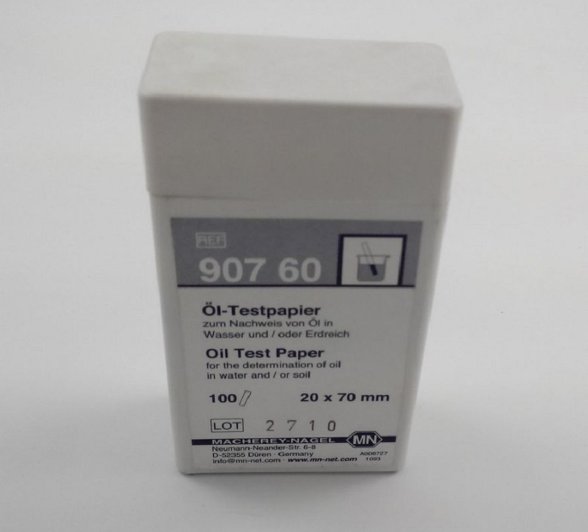 德国MN 油试纸/油性试纸（100条/盒）（快速测试污水中 土壤中的含油量 汽油 燃油 润滑油）MN-90760