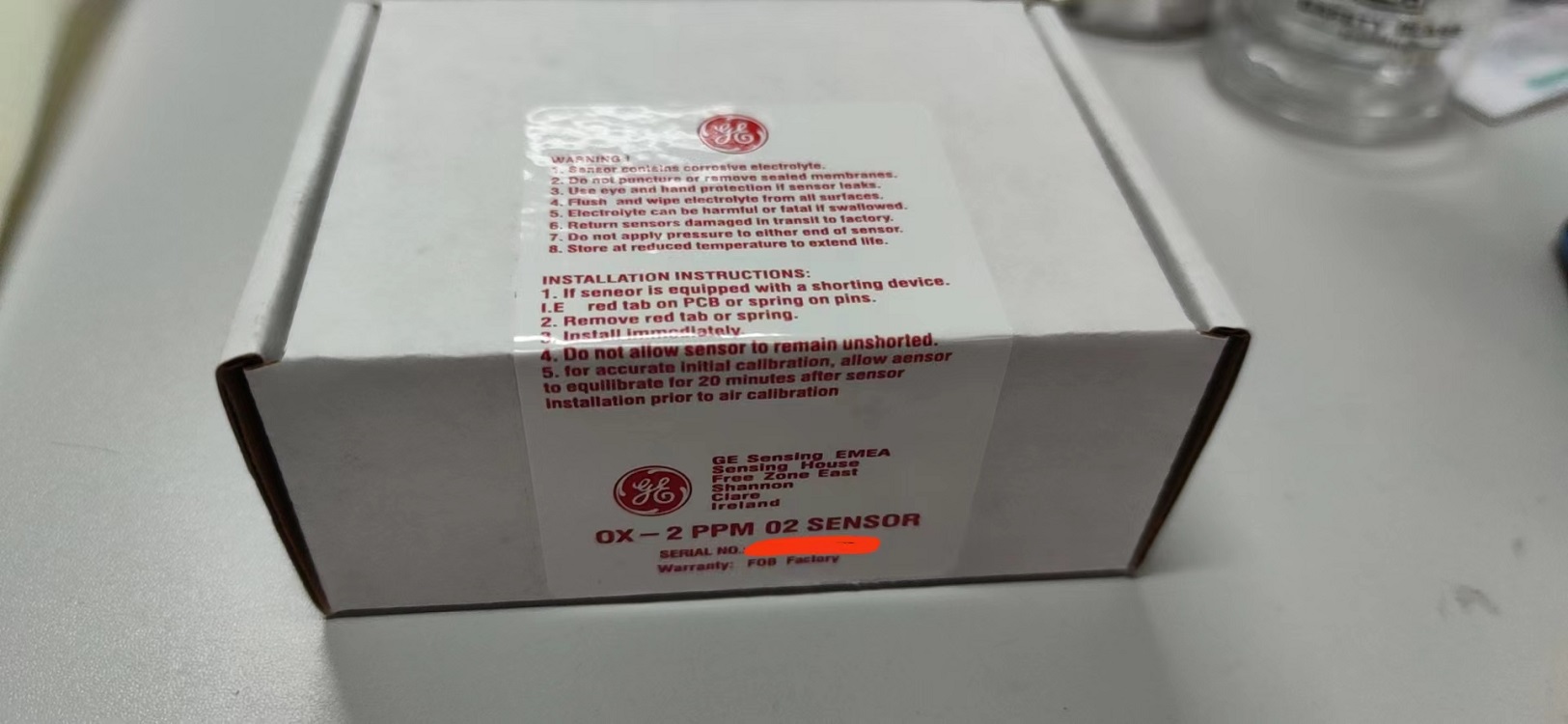 配件 美国GE通用微量氧传感器/氧电池OX-2PPM P31123378