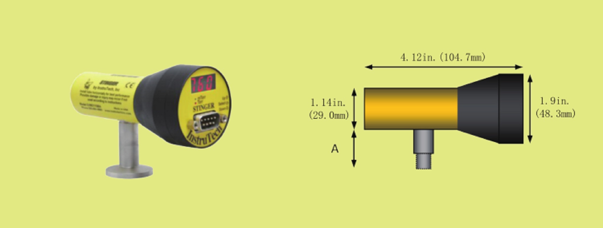 美国英斯特克InstruTech CVM211系列真空计/皮拉尼真空计(支持mtorr显示,带显示一体机)CVM211GAL