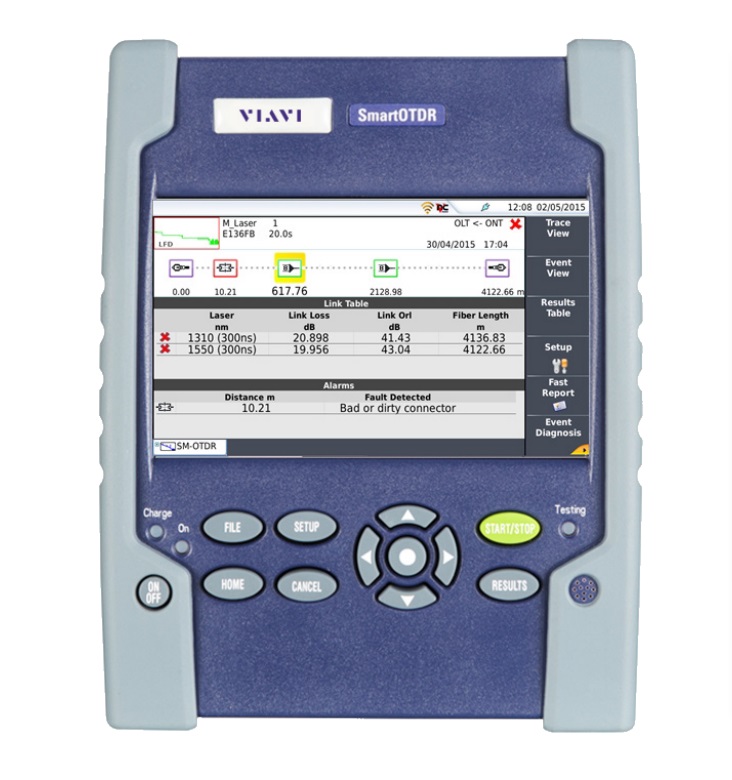 VIAVI SmartOTDR 手持式光纤测试仪E138FA65-PC/-APC