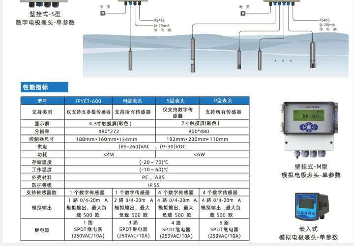 五参数水质自动在线分析仪LS100-iPYET-600