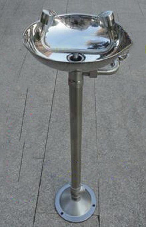 不锈钢落地式洗眼器/防腐蚀立式洗眼器（不带踏板）DX7001