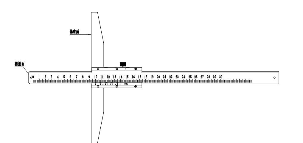 转向架弹簧自由高度测量尺（0-500mm）HP120-GF2626B