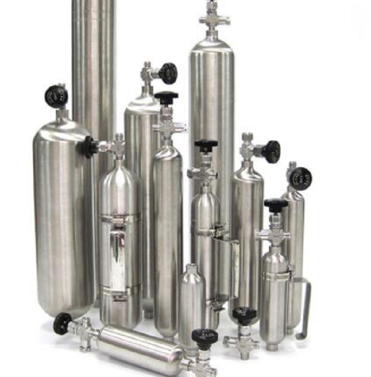 采样钢瓶/液化石油气体采样钢瓶（2L，含气压表）WH12-BPY-2000