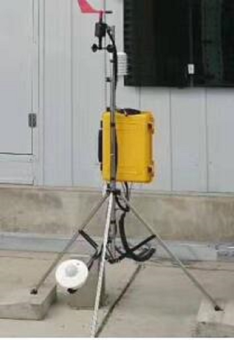 移动式自动气象站(温湿度、风向、风速、气压和雨量)YG11-PC-4