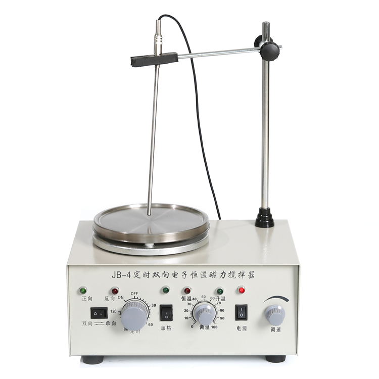 定时双向电子恒温磁力加热搅拌器JB-4