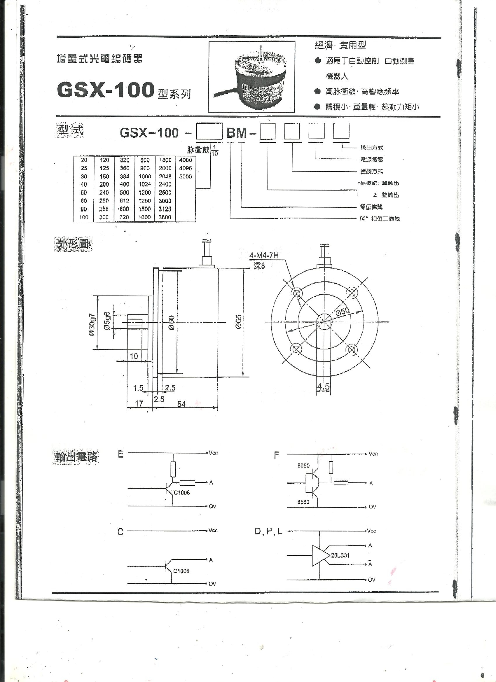 光电编码器GS599-GSX-101-2BM-G24C
