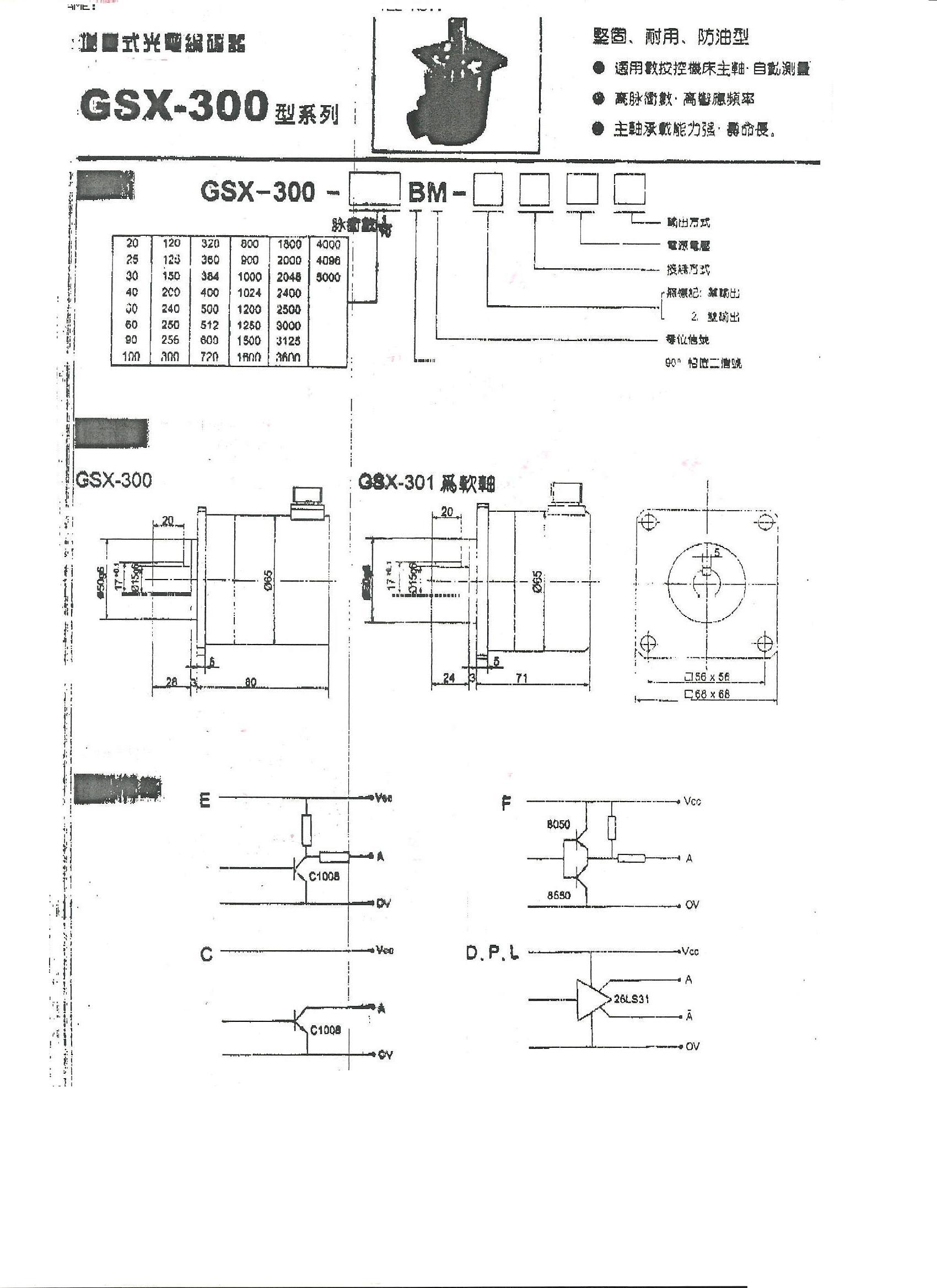 光电编码器GS599-GSX-300-60BM-2C12-24C 