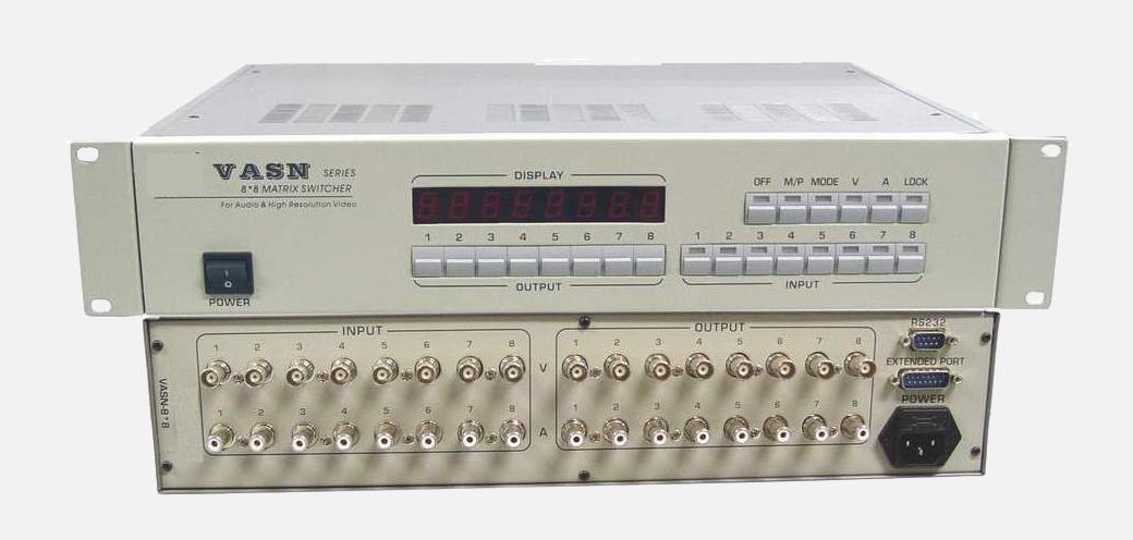 8进8出视音频矩阵切换器 中西器材 LG555-VASN-8*8